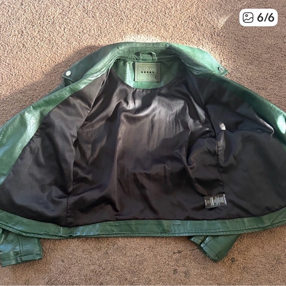 Blank NYC Green Vegan Leather Jacket New size S - Picture 6 of 8